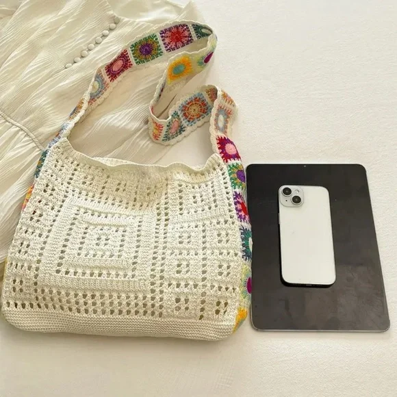 Bohemian Style Crochet Bag - Picture 2 of 6